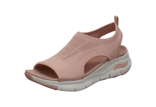 Skechers Arch Fit-City Catch Slip-On Sandalen für Damen, Blush, 42 EU - Bequeme Slip-On Sandalen mit patentiertem Arch Fit Fußbett für optimalen Tragekomfort. Ideal für den Alltag und aus 100 % veganen Materialien gefertigt.