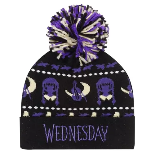 Wednesday Midnight Beanie Mehrfarbig Fan Merch, Film, TV-Serie, Multicolor, Einheitsgröße