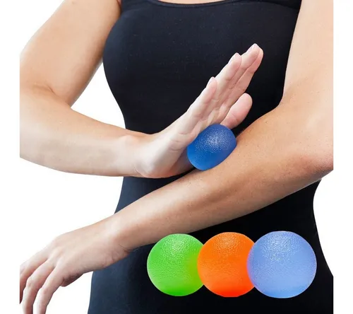 Medosan Massageball Faszienbälle 3er-Set, verschiedene Härtegrade, Therapiebälle, steigert die Beweglichkeit und Flexibilität von Händen und Fingern
