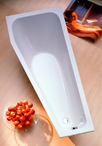 OTTOFOND Badewanne Koala Vario, 2-tlg. mit Wannenträger - Hochwertige asymmetrische Badewanne in Weiß, ideal für entspannende Momente. Inkl. Montageanleitung und stabilem Wannenträger. Maße: 170 x 75 x 58 cm, Füllmenge 175 l. Perfekt für Erwachsene.