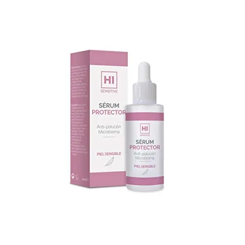 HI Sensitive | Schützendes Serum | Leichte Textur Anti-Poltion Gesichtsserum | Tägliche Pflege und Feuchtigkeitsversorgung empfindlicher Haut | Gesicht, Hals und Dekolleté
