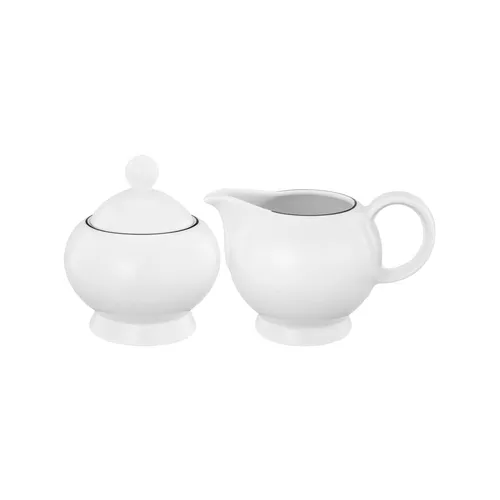 Seltmann Weiden Lido Black Line Milch & Zuckerset 2-teilig in weiß von Seltmann Weiden