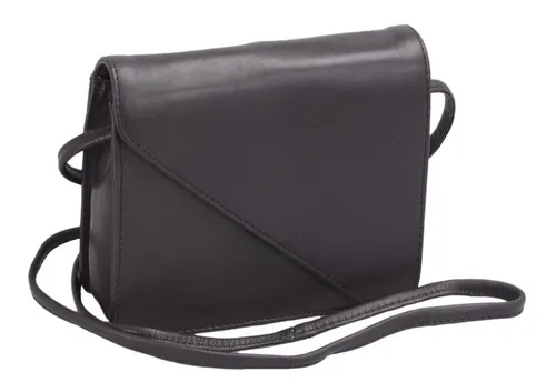 GlücksNugget Clutch kleine Ledertasche mit schräger Klappe, Abendtasche, dau-