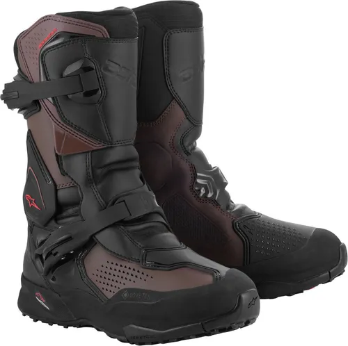 Alpinestars XT-8 Gore-Tex Stiefel - Schwarz/Braun - 44 EU - Hochwertige Abenteuer-Enduro-Stiefel mit 100% Wasserdichtigkeit und Atmungsaktivität dank Gore-Tex, ideal für Offroad-Touren bei jedem Wetter.