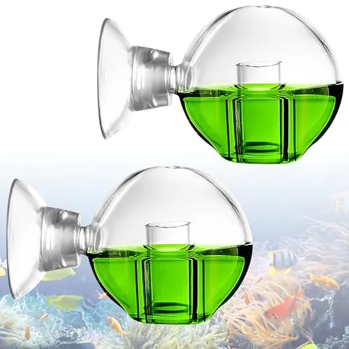 Heveer Co2 Dauertest Aquarium 2 Stück Aquarium CO2-Monitor CO2 Test Drop Checker Aquarium Co2 Tester für Aquarium Süßwasseraquariumv Fisch Tank