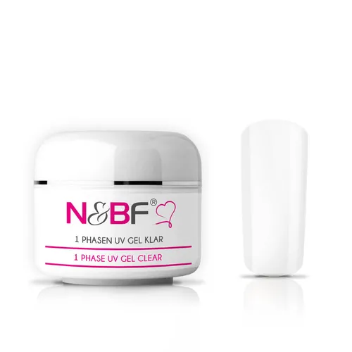 3-in-1 Einphasen UV Gel 15 ml dickviskos durchsichtig All in One Nagelmodellage
