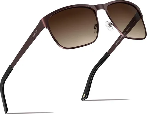 CARFIA Polarisierte Herren Sonnenbrille Metallrahmen UV400 von Sonstige