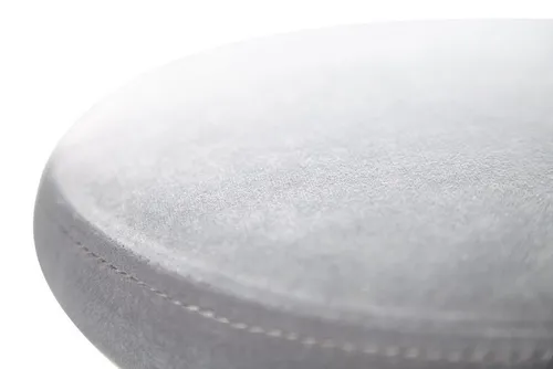 FINEBUY Barhocker FB23318 - Dunkelgrau Samt Hocker ohne Lehne - Barhocker mit 360° Drehfunktion, höhenverstellbar von 58-79 cm, robust bis 100 kg, ideal für stilvolle Küchen oder Bars.