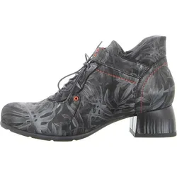 Simen Schnürschuh grau|schwarz 37 EU - Sneaker aus hochwertigem Echtleder, mit 4 cm Absatzhöhe für optimalen Komfort und stilvolles Design.