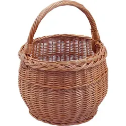 Backideen Einkaufskorb rund, braun, Ø 29cm x H 22cm