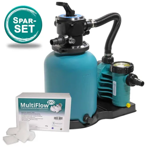 Filteranlage BRILLANT+ 300, AquaPlus 4, MultiFlow Pool Filterpumpe