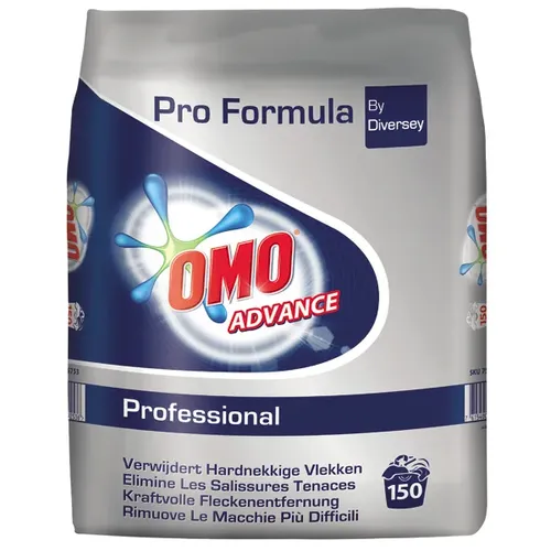 Diversey Omo Professional Advance Vollwaschmittel - Waschmittel für professionelle Anwendungen, hochwirksam gegen hartnäckigen Schmutz und mit Vergrauungsschutz. Ideal für Küchenwäsche, Berufskleidung und mehr.
