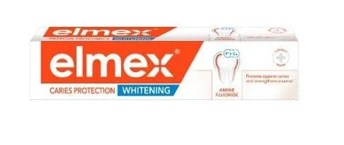 Elmex Anti-Karies Zahncreme, Aufhellend, 75 ml - Karies-Schutz