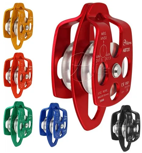 Aliens - Big Double Pulley Open Doppelseilrolle orange Umlenkrolle