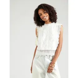 ONLY Damen Bluse 15204604 Cloud Dancer S - Elegantes Tanktop für Damen, mit zarten Spitzen-Details für einen femininen Look und ideal für warme Tage.