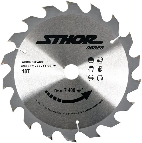 TRIZERATOP Kreissägeblatt Hartmetall-Kreissägeblatt 185 mm, 18 Zähne, 20 mm Bohrung (Hartmetall-Kreissägeblatt 185 mm, 18 Zähne, 20 mm Bohrung)