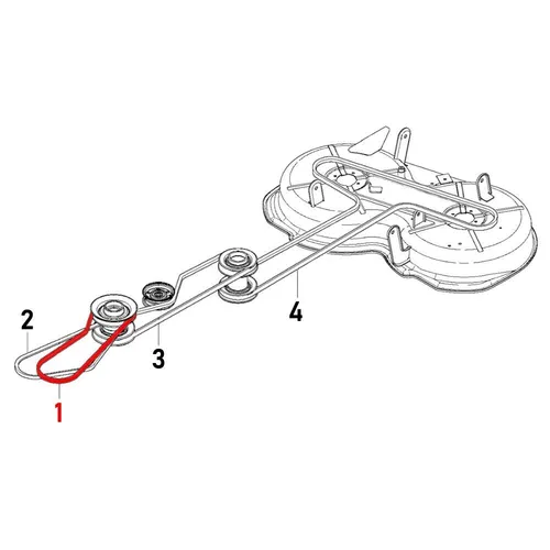 Keilriemen 589561701 für Husqvarna Rider 112 C/C5, Jonsered FR 2312 M/MA