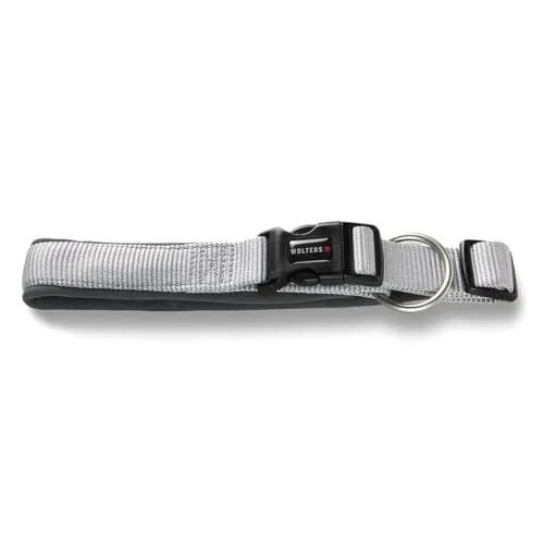 Wolters Halsband Professional Comfort, Farbe:Silber grau, Größe:45-50 cm x 30 mm