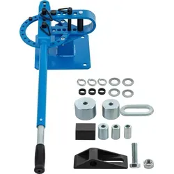 SucceBuy YP-9 Manueller Rohrbieger für die Werkbank, 7 Matrizen für 1-3 Zoll Rohre, Metallverarbeitung, 44 Fuß Halterung, pulverbeschichtet, Tel...