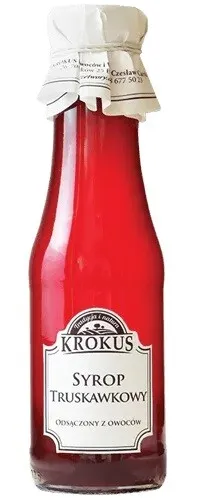 GLUTENFREIER ERDBEERSIRUP 375 g (300 ml) - KROKKUS