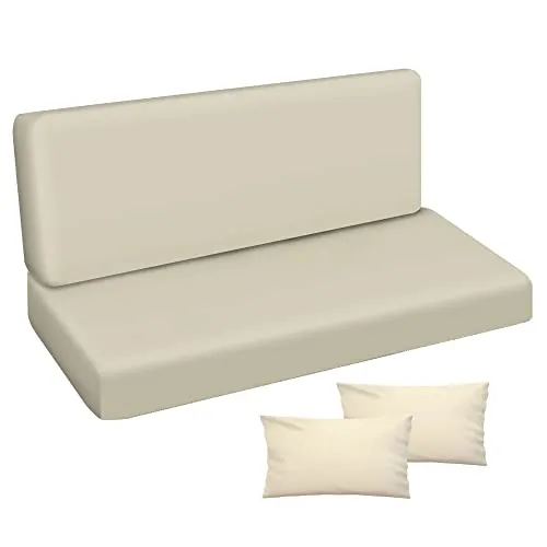 Ferocity Hollywoodschaukel Auflage Set 100x50x50 mit 2 Kissen