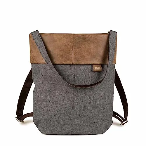Zwei Olli Rucksack OR12 34 cm Stone - Damen-Rucksackhandtaschen mit großem Innenfach und praktischem Taschenorganizer. Individuell einstellbare Tragegurte und zusätzlicher Umhängegurt für optimalen Tragekomfort.