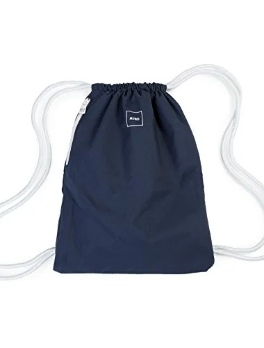 MSTRDS Unisex Basic Gym Bag Rucksack navy One einfarbiger Turnbeutel im Hipster Stil