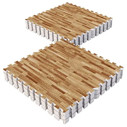 GORILLA SPORTS® Schutzmatten Set - Rutschfeste EVA Bodenschutzmatten 60x60 cm - Schutzmatten-Set mit 8 oder 16 Matten, ideal für Fitness und Gymnastik. Hohe Flexibilität, einfach zusammensteckbar und rutschfest für ein sicheres Training. Optimaler Bodenschutz und komfortable Nutzung.