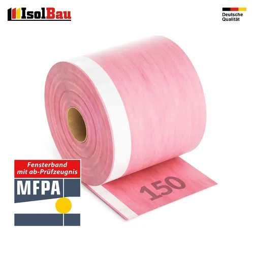 Fensterband 150mm x 30m Dichtband Fensteranschlussband Folienband Innen Flexband