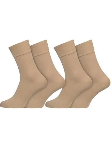 Nur Die 2er 98% Baumwolle Komfortbund Socke Herren feine atmungsaktive weiche Baumwolle Druckfreie Spitze, Mittelhoher Schaft Herrensocken Männer