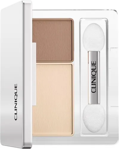CLINIQUE All About Shadow Duo Lidschatten - Ivory Bisque & Bronze Satin - Make-up & Haarpflege: Mühelose Augen-Looks mit langanhaltenden, creasefesten Farben, ideal für empfindliche Augen und Kontaktlinsenträgerinnen.