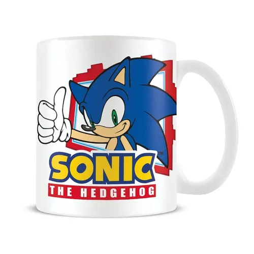 Pyramid International Sonic The Hedgehog Tasse (Thumbs Up Design) in Geschenkbox – Offizieller Merchandise-Artikel