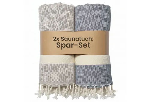 furora HOLIDAY Saunatuch Saunahandtuch Saunatuch Damen + Herren, Hamamtuch groß 100x200 XXL