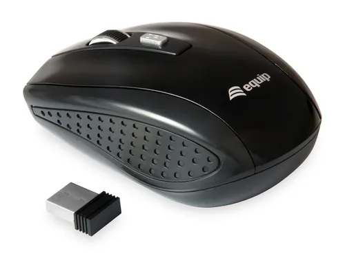 Equip kabellose Reisemaus mit 4 Tasten, schwarz