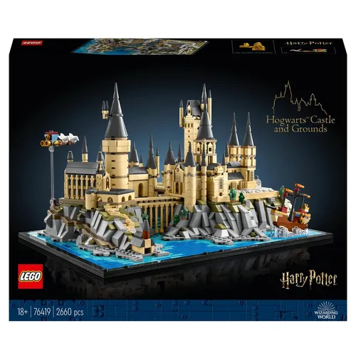 LEGO Harry Potter Schloss Hogwarts - Großes 2.660-Teile Set für Erwachsene mit berühmten Orten und Detailreichtum für magische Bau- und Ausstellungserlebnisse