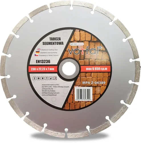 Diamanttrennscheibe 230 mm Diamant Trennscheiben Beton Stein Ziegel Universell