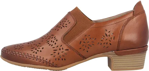 Jana 8-8-24315-26 305 Pumps in Braun - Elegante Pumps der Marke Jana in Braun, aus hochwertigem Leder gefertigt. Bequeme Weite (G) und 4 cm Absatzhöhe sorgen für optimalen Tragekomfort und passen perfekt zu urbanen und klassischen Outfits.