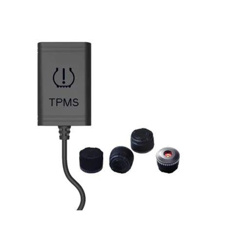 Android Autoradio mit 4 externen Sensoren - TPMS Reifendruckkontrollsystem - Einbau-Navigationsgerät mit innovativem TPMS für sichere Fahrt und präzise Reifendrucküberwachung.