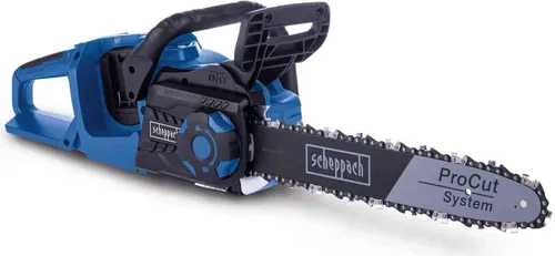 Scheppach Akku-Kettensäge BC-CS355Duo-X - 20V Brushless, 33,5 cm Schnittlänge, kabelloses Arbeiten mit hohem Wirkungsgrad und sicherer Handhabung