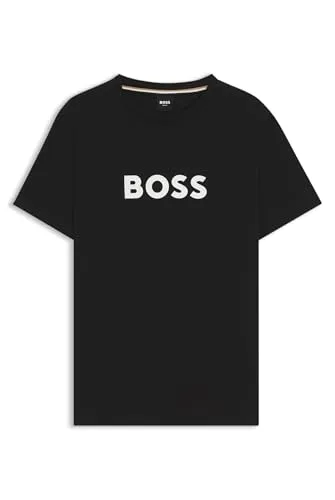 BOSS Herren Rn Beach T-Shirt, Black1,XXL