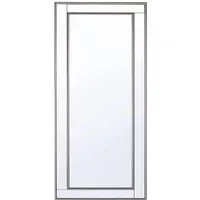 Eleganter Wandspiegel Fenioux 50x130 cm - Dekorativer Wandspiegel mit verspiegeltem Rahmen in Silber/Gold, ideal für stilvolle Akzente. Umweltfreundlicher Polystyrolrahmen, sofort einsatzbereit und flexibel in der Aufhängung.