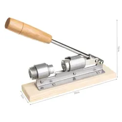 Nussknacker Nutcracker - Größenverstellbar und Kraftsparend - Praktischer Nussknacker aus rostfreiem Stahl mit Holzsockel, ideal für verschiedene Nussgrößen. Ergonomisches Design ermöglicht müheloses Öffnen ohne Ermüdung der Hände.