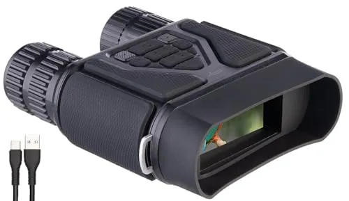 Zavarius Fernglas: Binokulares Akku-Nachtsichtgerät, 4K-Kamera, Farbnachtsicht, microSD (Fernglas Nachtsichtgerät, mit Aufnahme, Überwachungskamera)