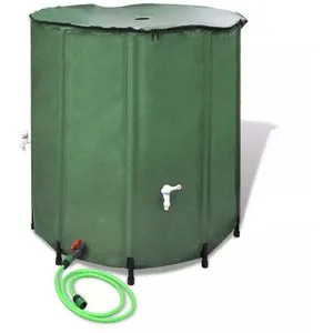 vidaXL Wasserspeicher Regentonne 750L - Klappbarer Wassertank, UV-resistent und ideal zum Sammeln von Regenwasser für vielseitige Anwendungen