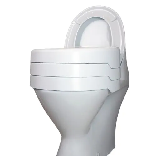 Helping Hand Company EZY-FIT Toilettensitzerhöhung, 15,2 cm, ohne Deckel, sicherer Badezimmerhelfer für ältere und behinderte Menschen, universell passend für runde und quadratische Toiletten, robust