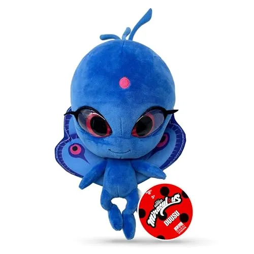 Miraculous Ladybug – Kwami Mon Ami Duusu – 24 cm großes Plüschtier für Kinder – extra weich – Premium-Harzaugen – glänzende und glitzernde Augen – hochwertige und sehr detaillierte Verarbeitung – Wyn