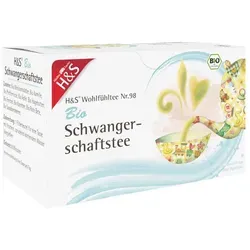 H&s Bio Schwangerschaftstee Filterbeutel - Bio Tee für Schwangere, unterstützt das Wohlbefinden während der Schwangerschaft mit natürlichen Kräutern.