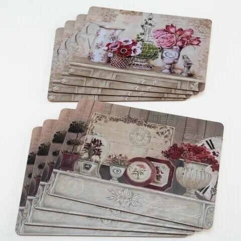 Tischsets Platzsets Blume mit Korkunterlage von BOLTZE