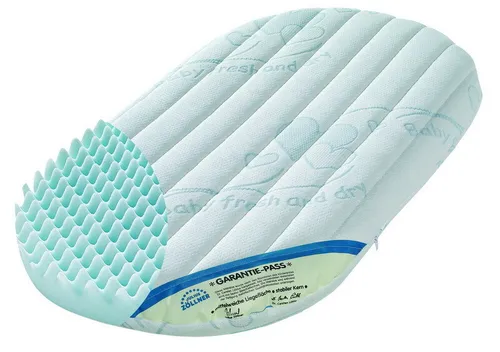 Zöllner Stubenwagenmatratze XL - Dr. Lübbe Air Plus 82/47/5 cm - Matratze für Stubenwagen, atmungsaktiv und ideal für einen gesunden Schlaf Ihres Babys.