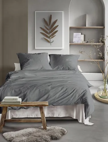 Irisette Mako Satin Bettwäsche Tokio 8607-11 in grau von Irisette